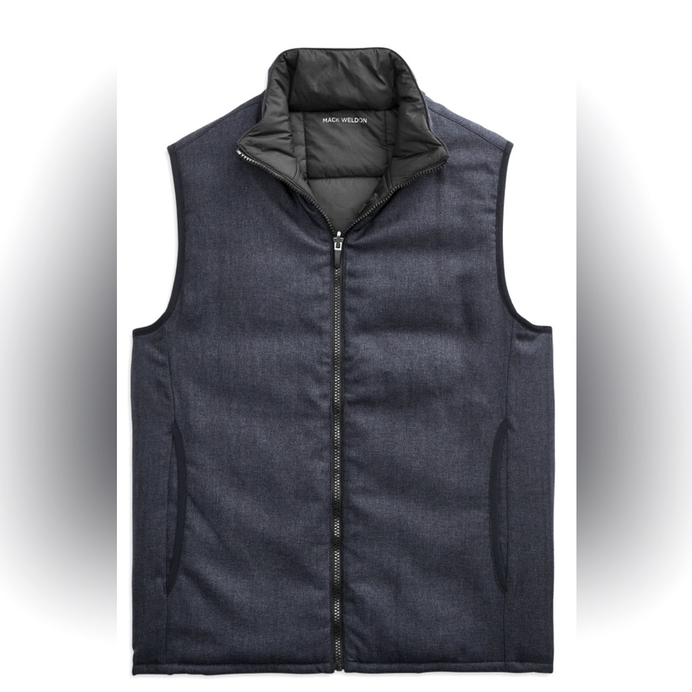 Mack Weldon Blue and Black Reversible Vest